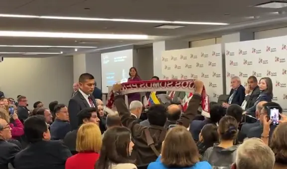 "Condenamos su gobierno asesino": peruanos en EE. UU. interrumpen discurso de Boluarte en Nueva York
