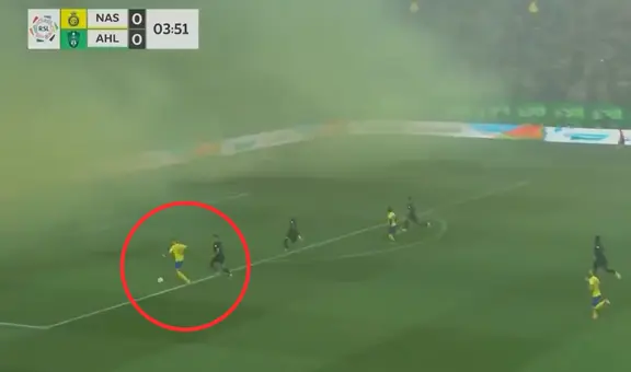 ¿Su gol más extraño? Cristiano Ronaldo marcó un golazo 'fantasma' con Al Nassr en medio del humo