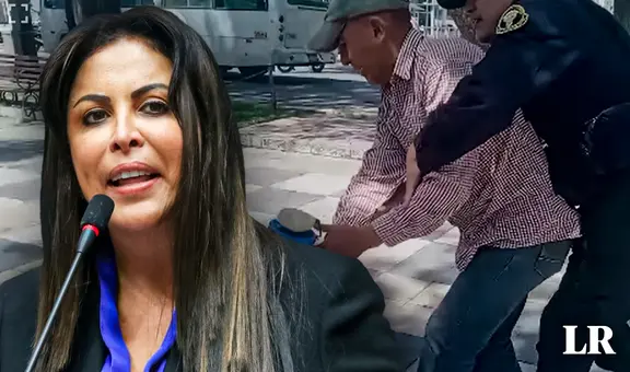 Policías agreden a ciudadanos que protestaron contra congresista Patricia Chirinos, en Arequipa