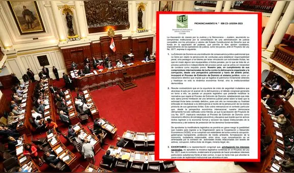 Jusdem sobre PL del Congreso que limita la extinción de dominio: “Es un grave riesgo”