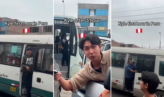 Coreano en Perú imita a cobradores de combi en Lima y causa sensación: “Carro vacío, sube, sube”