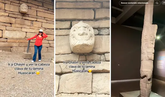 Peruana viaja a Chavín para ver las cabezas clavas: “Son más hermosas que en las láminas Huascarán”