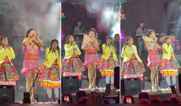 Yarita Lizeth cantó con niñas que la imitaban en bus durante su concierto en Lima