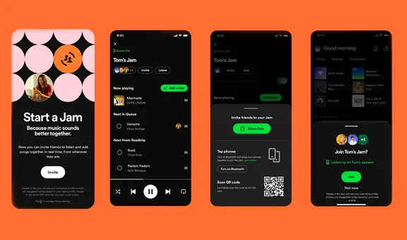 Spotify lanza su función ‘Jam’ y permite crear listas de reproducción con hasta 32 personas