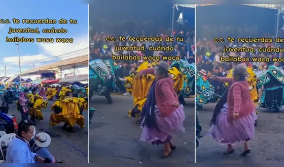 Adulta mayor recuerda buenos tiempos y se luce bailando waka waka en Juliaca: “Tan linda”