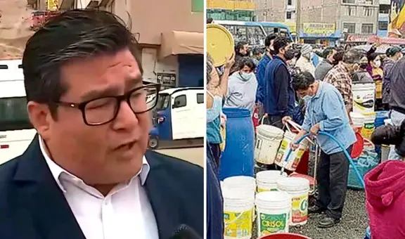 Teniente alcalde de Chorrillos sobre falta de agua: "No gozan del servicio con corte o sin corte"