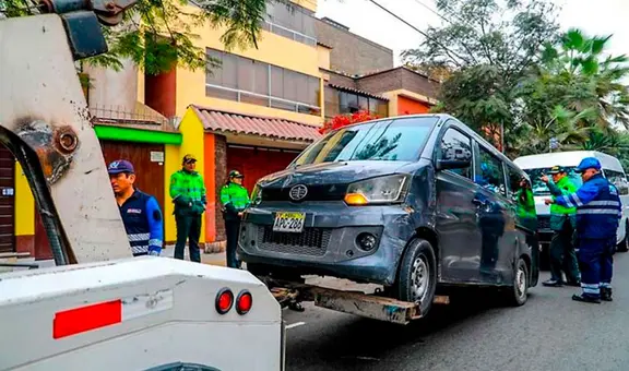 ATU y PNP intervienen colectivos que tenían más de S/173.000 en multas y los envían al depósito