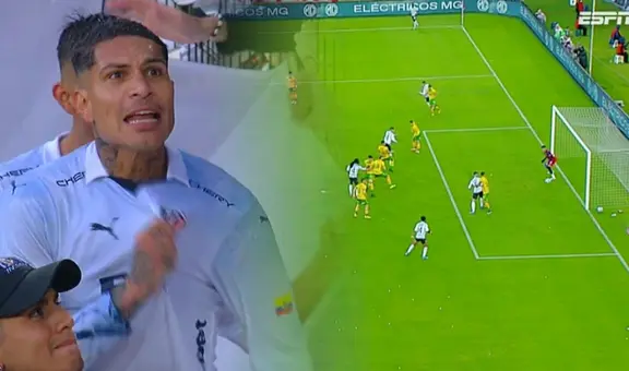 Paolo Guerrero anotó un golazo de cabeza y le está dando el triunfo a LDU Quito por Copa Sudamericana