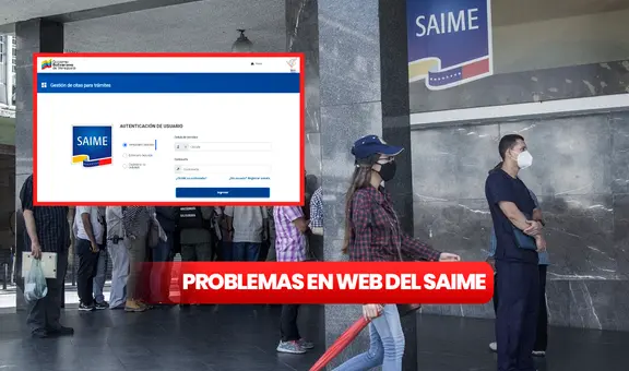 Saime en línea: usuarios reportan fallas en la nueva plataforma web