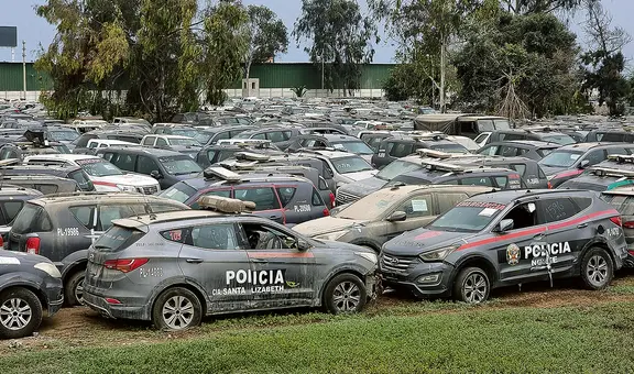 Policía Nacional tiene 9.250 vehículos inoperativos
