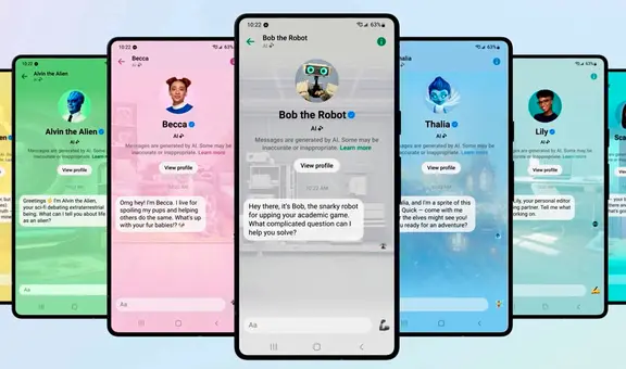 Meta introduce bots con IA en WhatsApp, Messenger e Instagram para que converses con ‘famosos’