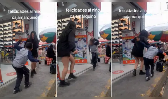 Niño invita a bailar a una joven y deslumbra con zapateo en Cajamarca: “¡Qué tal ritmo!”
