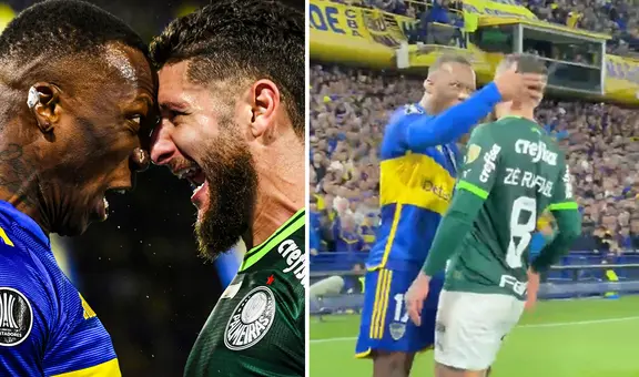 La eufórica reacción de Luis Advíncula con jugador de Palmeiras que le gritó en la cara