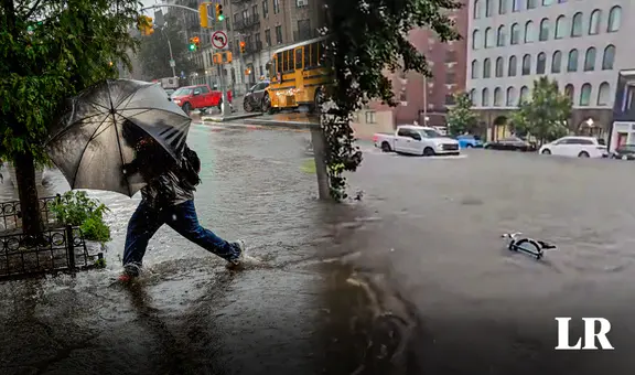 Fuertes lluvias en Nueva York afectan a 25 millones de ciudadanos por inundaciones de hasta 17 cm