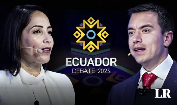 ¿A qué hora y dónde ver el debate presidencial de HOY entre Daniel Noboa y Luisa González?