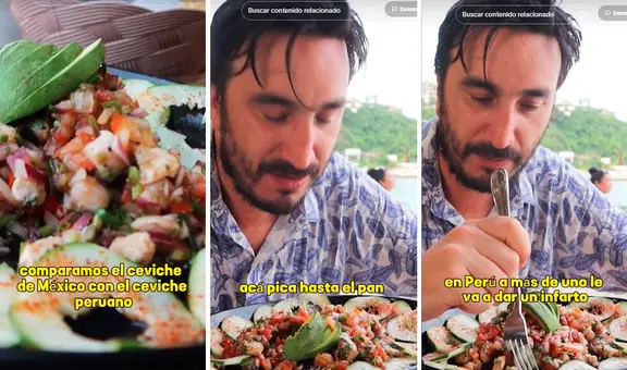 Extranjero se sorprende por peculiar detalle al probar ceviche de MÉXICO y PERÚ: “Pica cero”