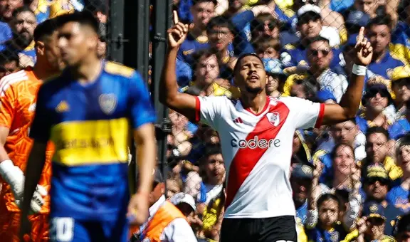 River Plate venció 2-0 a Boca Juniors con goles de Salomón Rondón y Enzo Díaz