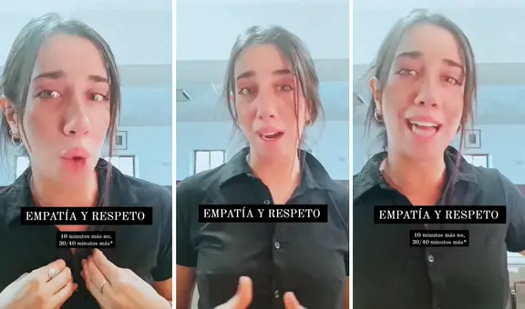 Mesera se pone a llorar al ver que 60 clientes llegaron a su local a pocos minutos de cerrar