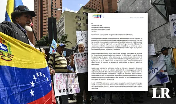 Movimiento Ciudadano Venezolanos en el Mundo respalda ratificación de la Primaria para el 22 de octubre