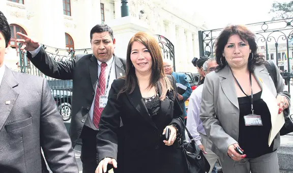 María Cordero podría ser la primera congresista sancionada por recorte de sueldos