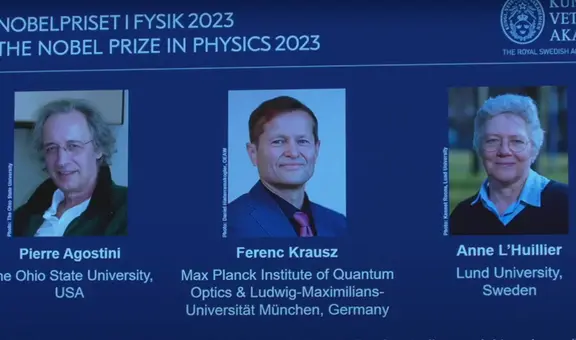 Premio Nobel de Física 2023 a los que ralentizaron el tiempo 1 trillón de veces para observar dentro de los átomos