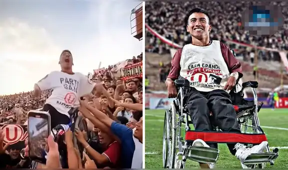 Hincha de la ‘U’ en silla de ruedas cumplió su sueño en el Monumental: “Garra y amor”