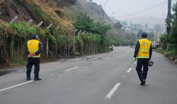 Incendio en la Costa Verde: ¿qué tramo está cerrado por siniestro ocurrido en la madrugada?
