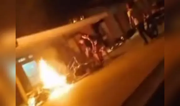 Ciudadanos enfrentan a prestamistas ‘gota a gota’ y queman sus motos en Iquitos