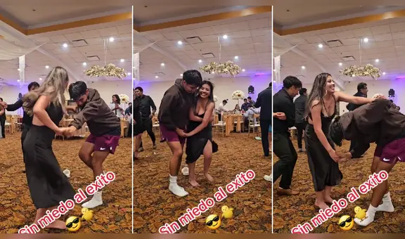 Pareja de jóvenes la rompe bailando huaino sin zapatos: “Que me hagan bailar así”