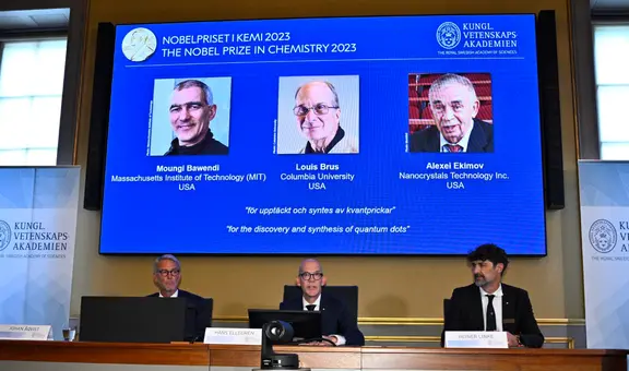 Premio Nobel de Química 2023 a los descubridores de los puntos cuánticos, presentes en televisores y computadoras