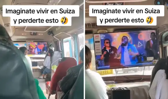 ¡Solo en PERÚ! Bus en LIMA es captado con televisor y en REDES dicen: “Esa modernidad no lo tiene ni ESPAÑA”