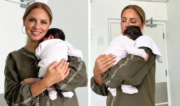 Karina Rivera comparte tierna imagen con su nieta: "Soy la abuela más feliz del planeta"