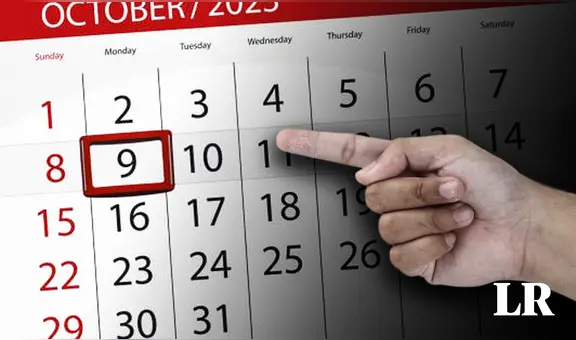 Lunes 9 de octubre: ¿es feriado o día no laborable? Esto dice El Peruano