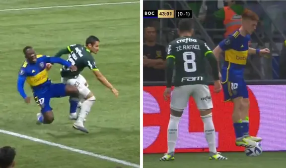 Mientras Advíncula sufrió un pisotón, el 'Colo' Barco pisó el balón en plena semifinal de Libertadores