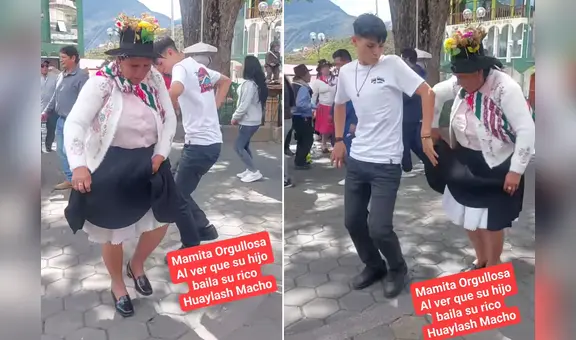 Joven llega a su pueblo en Huancavelica para bailar con su madre: “No olvidó sus raíces”