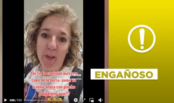 La Comisión Europea no aceptó que las vacunas contra la COVID-19 “matan”