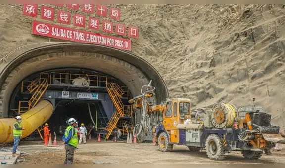 Obras en el túnel del Megapuerto de Chancay se reanudan parcialmente