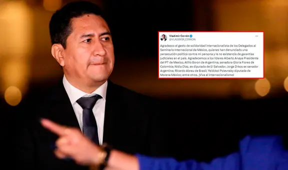 Vladimir Cerrón habla desde la clandestinidad tras ser condenado a prisión efectiva