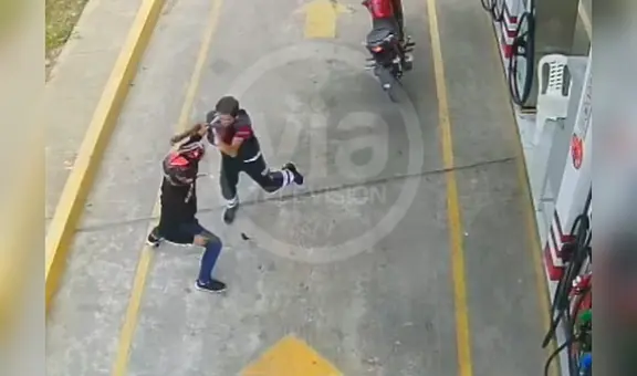 Trabajador de grifo se enfrenta a delincuente armado que trató de asaltarlo en Tarapoto