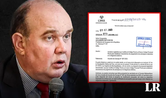 López Aliaga presentó proyecto al Congreso para expulsar a ciudadanos extranjeros intervenidos en flagrancia