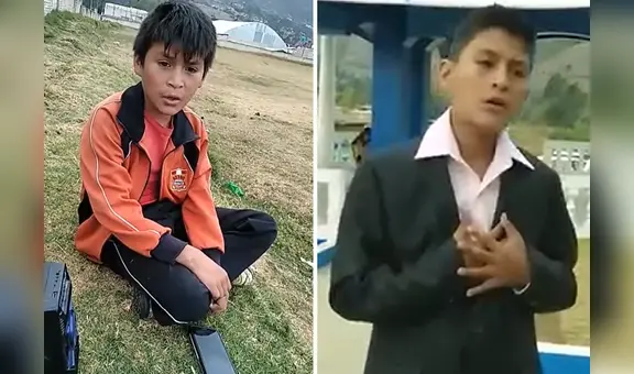 Niño cautivó con su voz a familia de Kevin Pedraza y fue invitado a cantar con la orquesta en Cajamarca