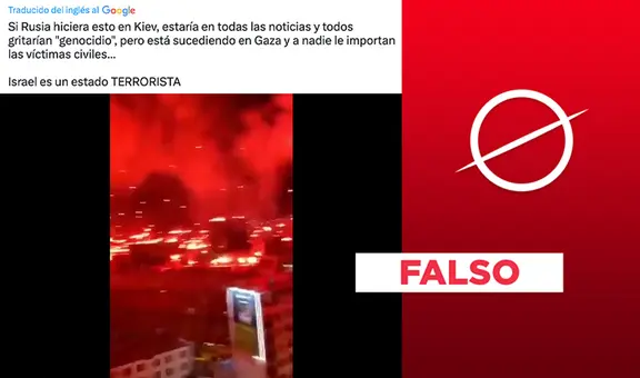 Este video no muestra a Israel bombardeando Gaza en octubre de 2023