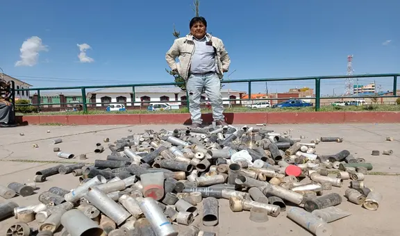 Puno: exhiben bombas lacrimógenas que PNP utilizó para reprimir a manifestantes en protesta del 9 de enero