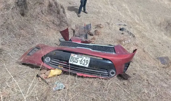 Apurímac: 4 personas fallecen tras despiste y caída al abismo de un auto