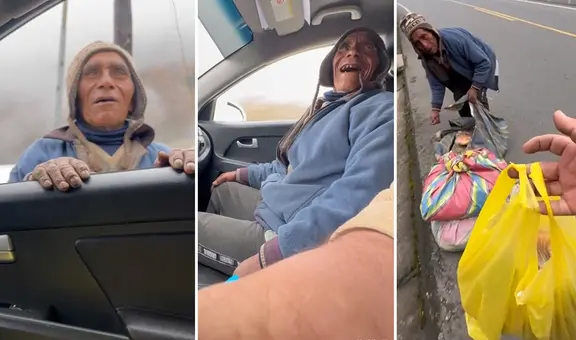 Chofer de carroza fúnebre ayudó a adulto mayor en carretera de Cusco: “Cuánta gratitud”