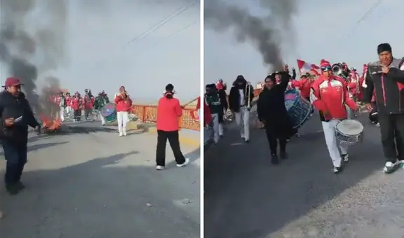 Paro nacional contra Boluarte: enorme banda de música en Puno protesta contra la mandataria