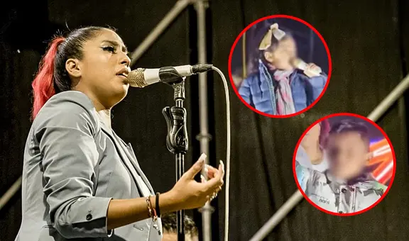 Azucena Calvay cumple el sueño de 2 niños tras hacerlos cantar en su concierto de Cajamarca: "Gran dúo"