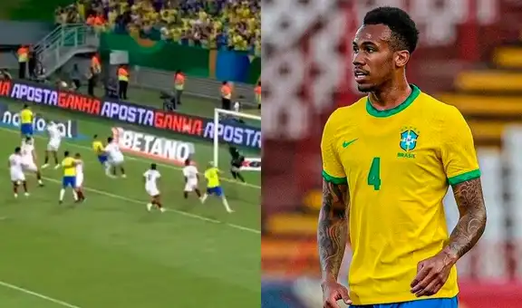 ¡Romo no pudo hacer nada! El arquero de La Vinotinto fue vencido tras un córner de Brasil