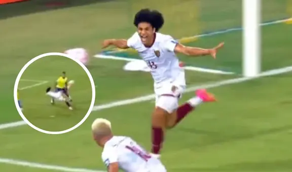 Eduard Bello metió un golazo a Brasil de 'chilena' y empató el partido para Venezuela