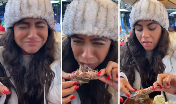 Actriz extranjera prueba por primera vez CUY en CUSCO y su reacción se vuelve viral: “Pido perdón”